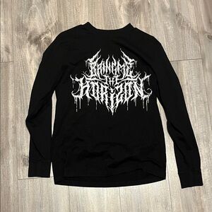 Black Long Sleeve Graphic Tee